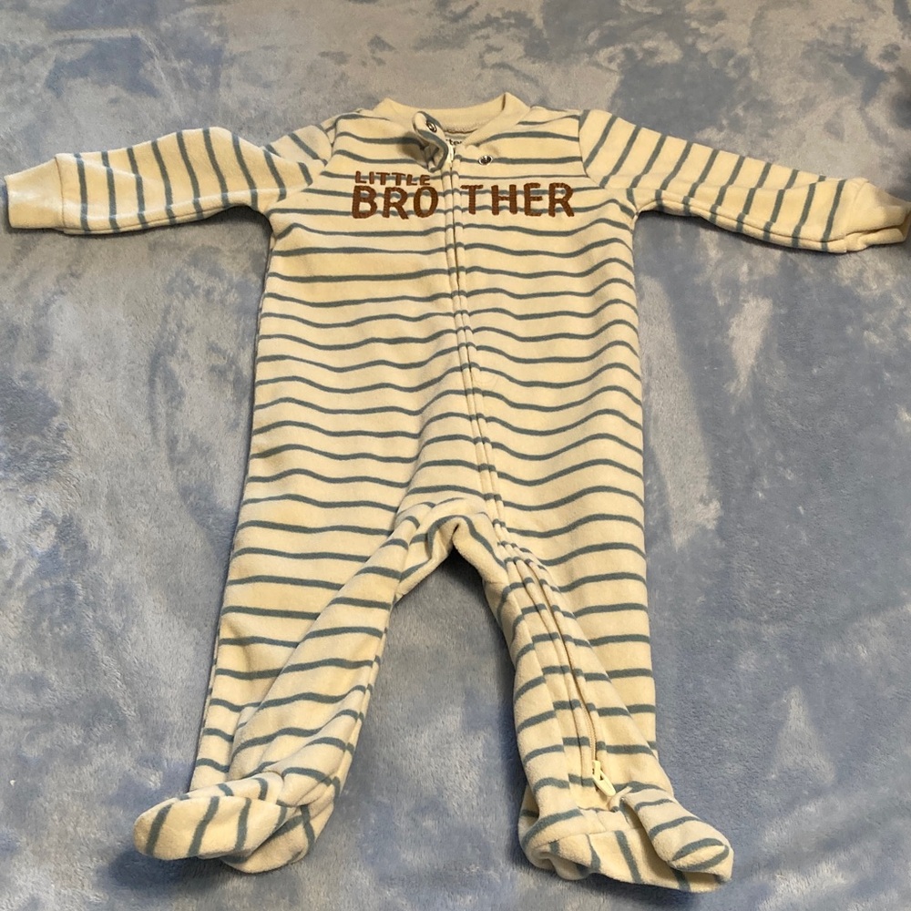 3 for $16 Carter’s Fleece Little Brother Striped pjs